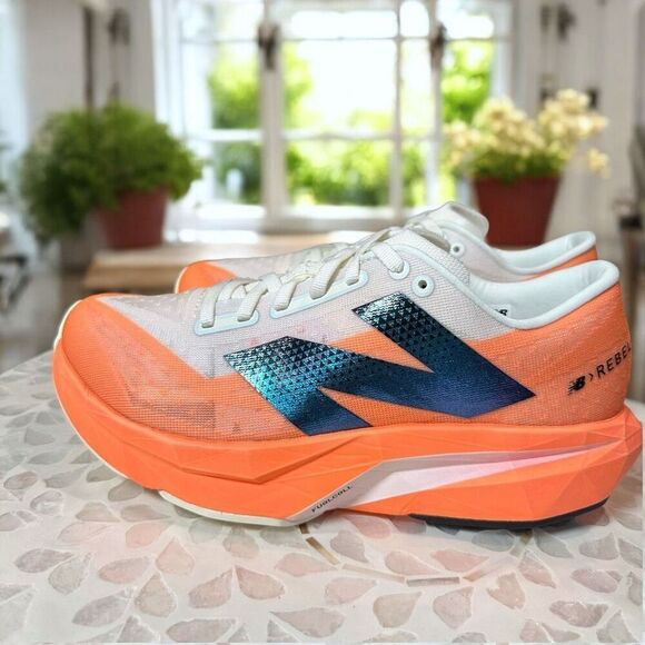 New Balance FuelCell Rebel v4 Women’s Running Shoes D Wide Hot Mango WFCXCC4-D N - Picture 4 of 12